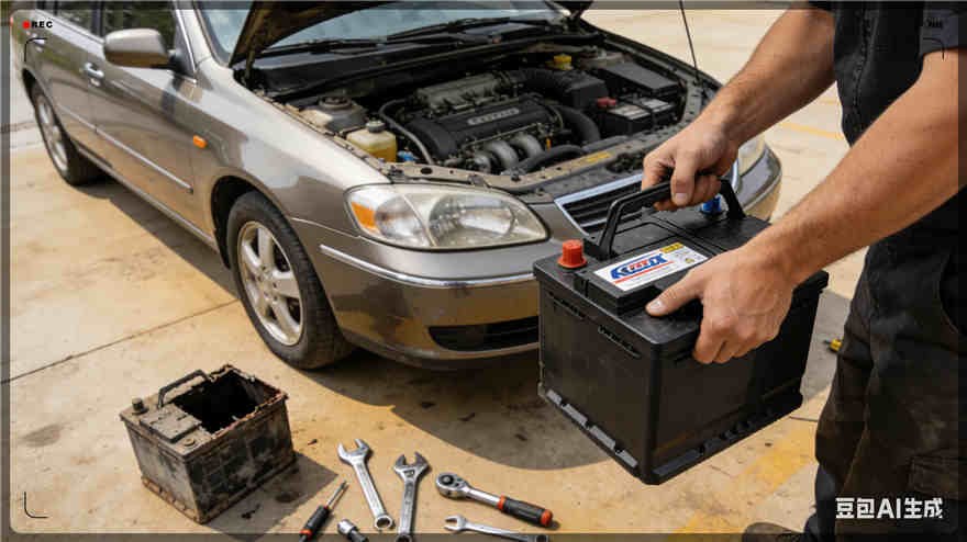 昭觉汽车换电瓶电话【案例】